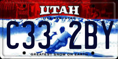 UT license plate C332BY