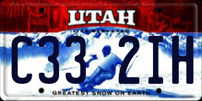 UT license plate C332IH