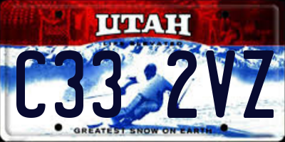 UT license plate C332VZ