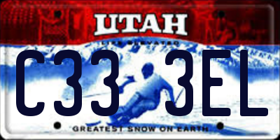 UT license plate C333EL