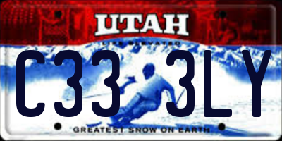 UT license plate C333LY