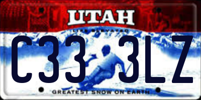 UT license plate C333LZ