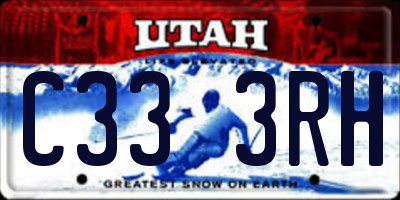 UT license plate C333RH