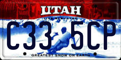 UT license plate C335CP