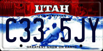 UT license plate C335JY
