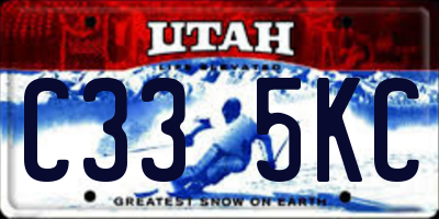UT license plate C335KC