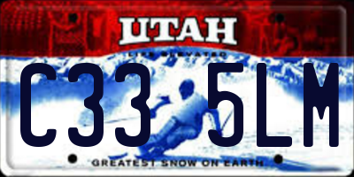 UT license plate C335LM