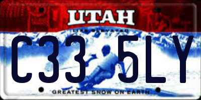 UT license plate C335LY