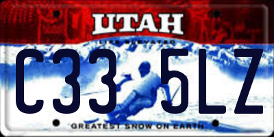 UT license plate C335LZ