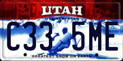 UT license plate C335ME