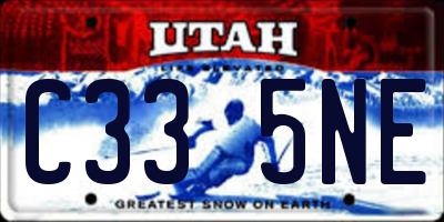 UT license plate C335NE