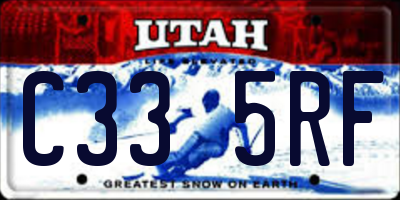 UT license plate C335RF
