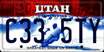 UT license plate C335TY