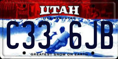 UT license plate C336JB
