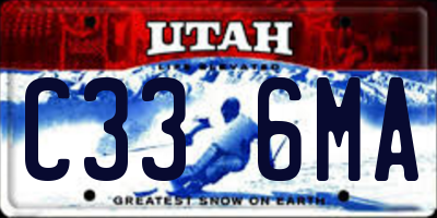 UT license plate C336MA
