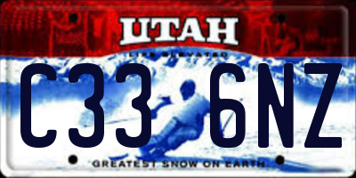 UT license plate C336NZ