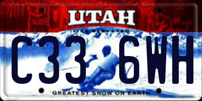 UT license plate C336WH
