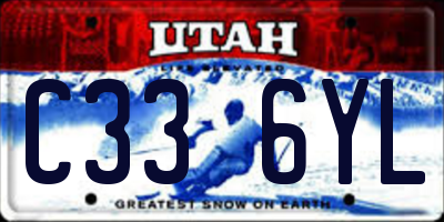 UT license plate C336YL