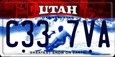 UT license plate C337VA