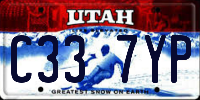 UT license plate C337YP