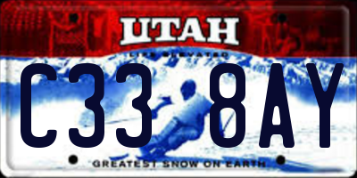 UT license plate C338AY