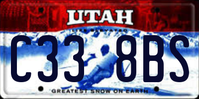 UT license plate C338BS