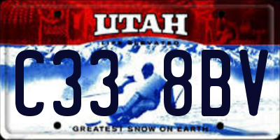 UT license plate C338BV