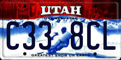 UT license plate C338CL