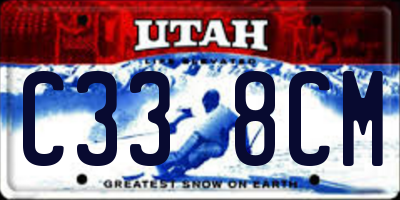 UT license plate C338CM