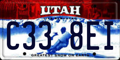 UT license plate C338EI