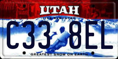 UT license plate C338EL