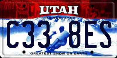 UT license plate C338ES