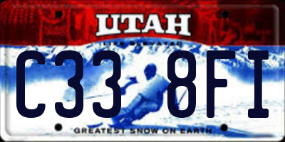 UT license plate C338FI