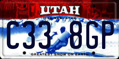 UT license plate C338GP