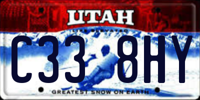 UT license plate C338HY