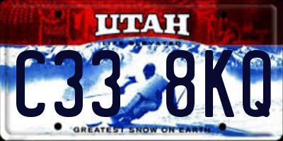 UT license plate C338KQ