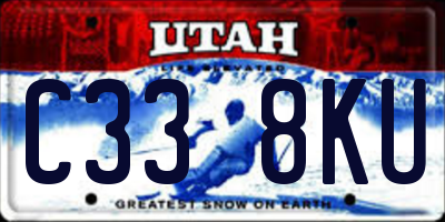 UT license plate C338KU