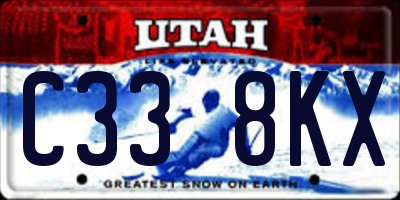 UT license plate C338KX