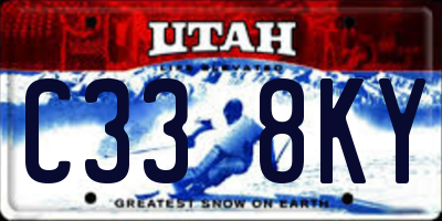 UT license plate C338KY