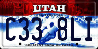 UT license plate C338LI