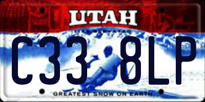 UT license plate C338LP
