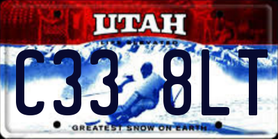 UT license plate C338LT