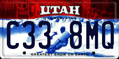 UT license plate C338MQ