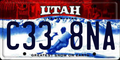 UT license plate C338NA