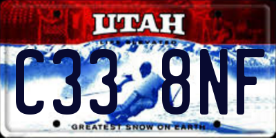 UT license plate C338NF