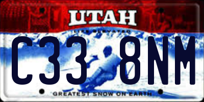 UT license plate C338NM