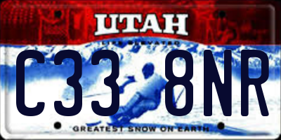 UT license plate C338NR
