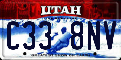 UT license plate C338NV