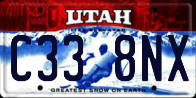 UT license plate C338NX