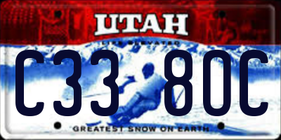 UT license plate C338OC
